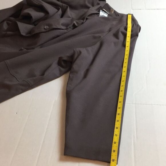 Logo by Lori Goldstein brown blazer long sleeve with gathered sleeve Sz 4X - Picture 10 of 15